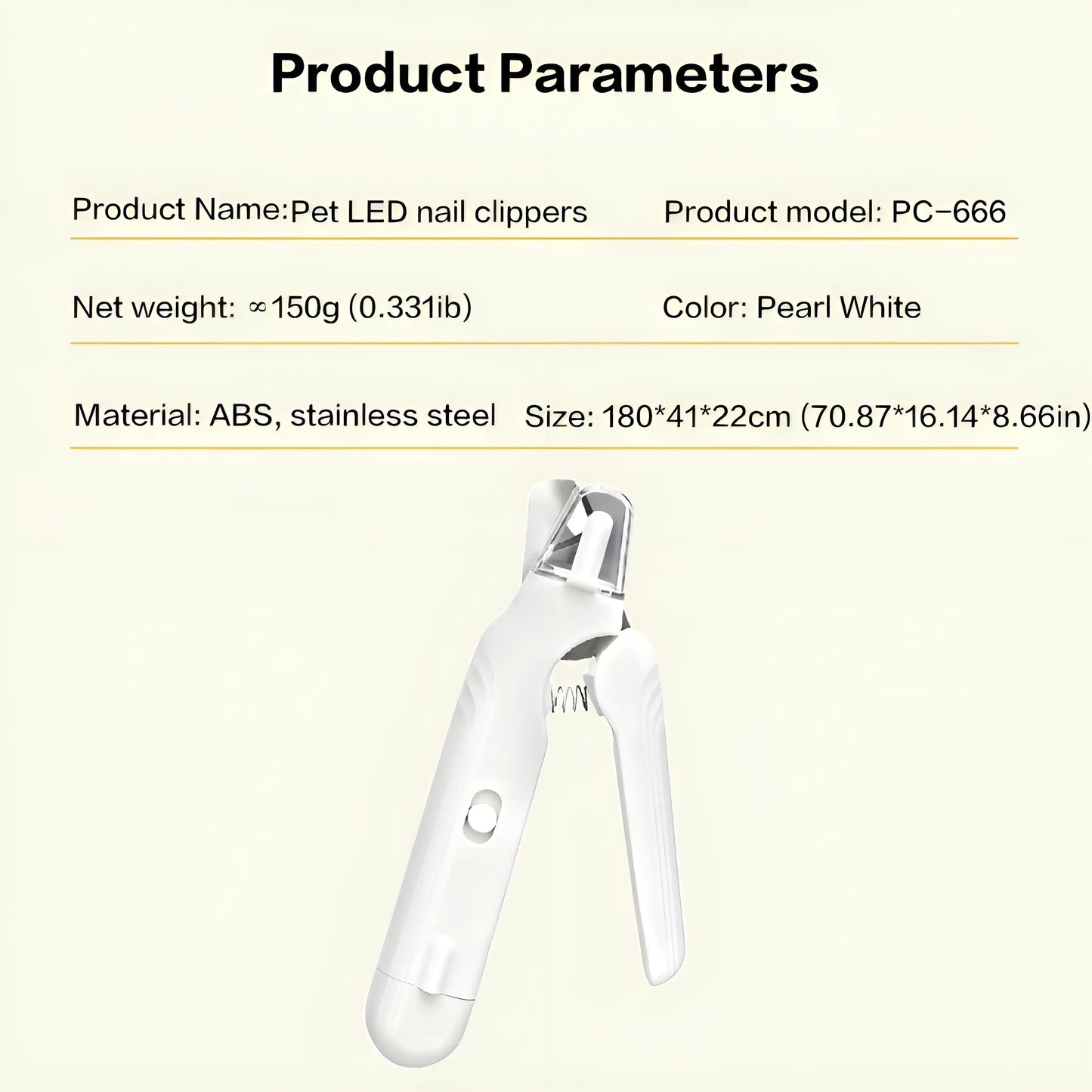 2-in-1 LED Rechargeable Pet Nail Clipper and Grinder with Protective Guard and Quick Sensor for Dogs, Cats, and Rabbits