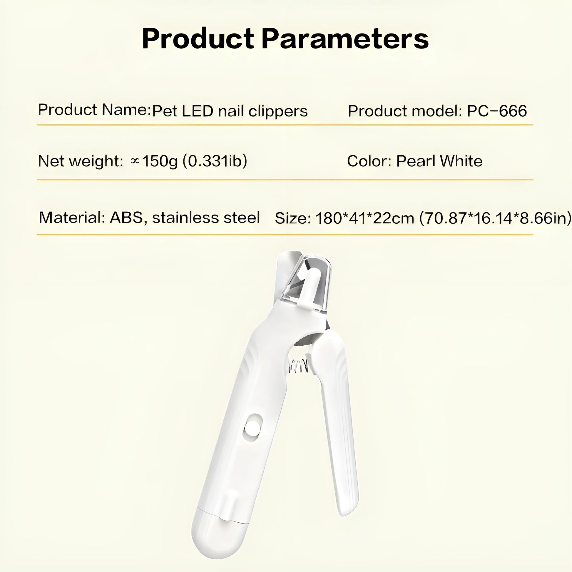 2-in-1 LED Rechargeable Pet Nail Clipper and Grinder with Protective Guard and Quick Sensor for Dogs, Cats, and Rabbits
