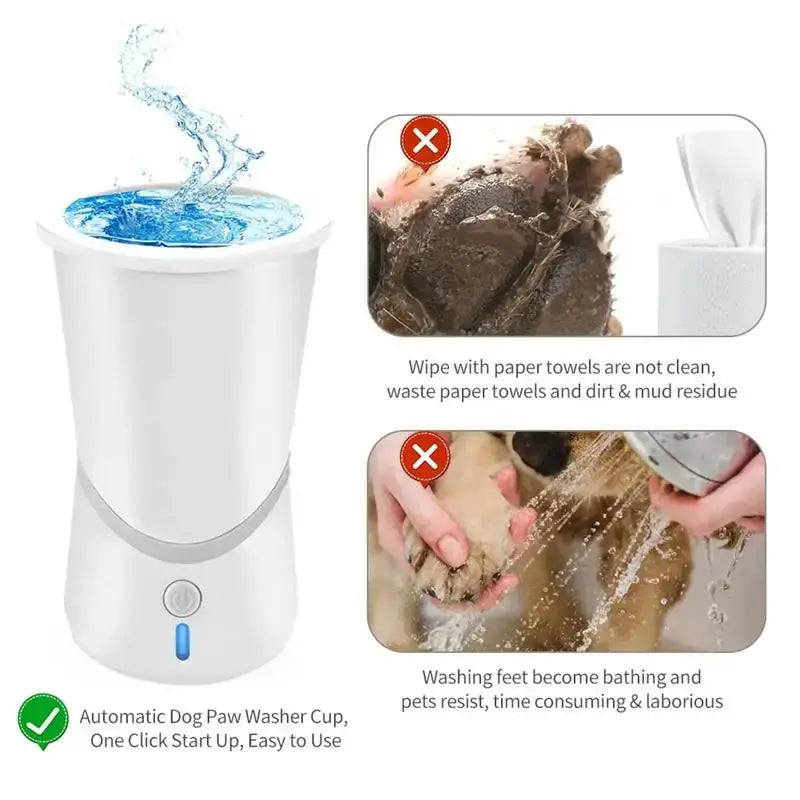 Automatic Dog Paws Cleaner Pet Paw Washer Cup Portable Paw Cleaner for Small and Medium-Sized Dogs Silicone Dog Paw Cleaner Pawcleaner Pawprotector