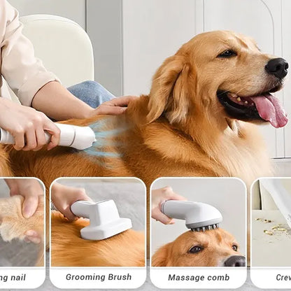 Bunfly Cat/Dog Grooming Kit Vacuum for Shedding Grooming Hair, Quiet, Pet Grooming Tools